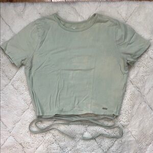 Women's Green Crop Top